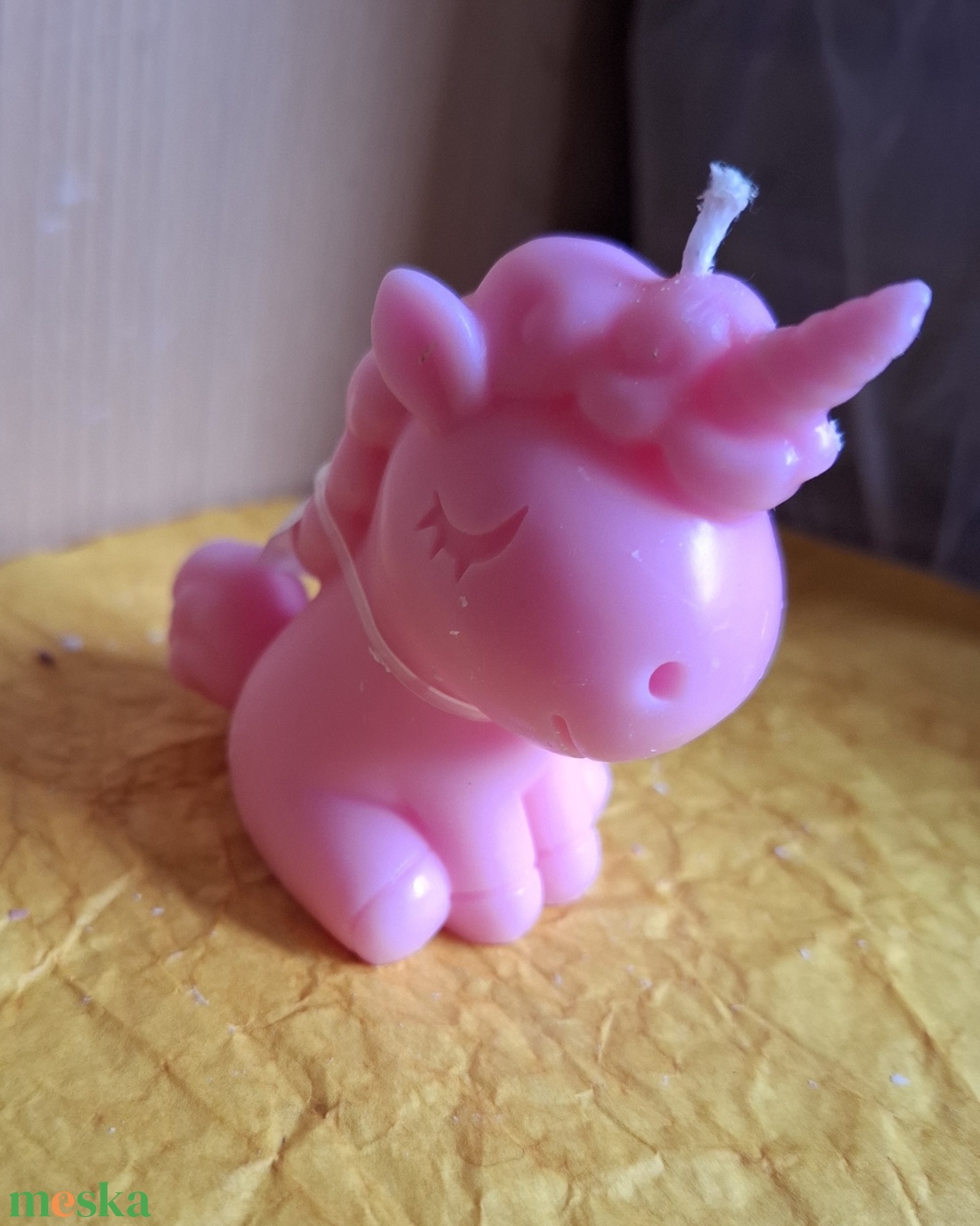 Unikornis gyertya - otthon & életmód - gyertya, illat, aroma - párologtató - Meska.hu