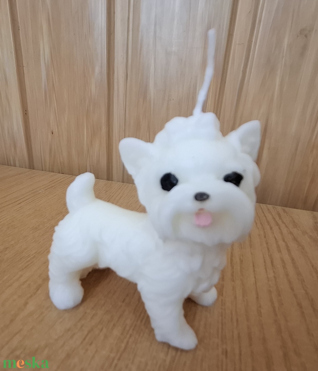 Cuki kutya szójaviasz gyertya  - otthon & életmód - gyertya, illat, aroma - aromalámpa - Meska.hu