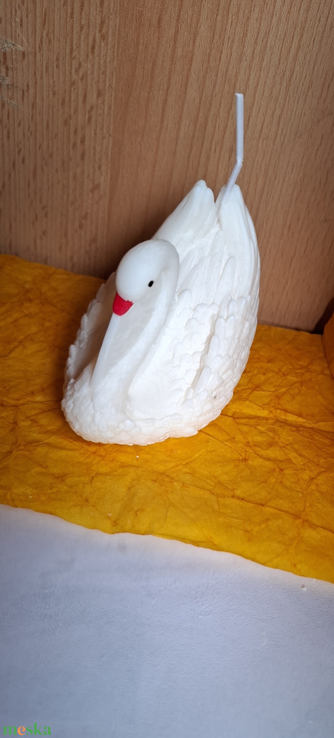 Hattyú szójaviasz gyertya  - kellékek & szerszámok - vegyes alapanyag - gyertya alapanyag - szójaviasz gyertya alapanyag - Meska.hu