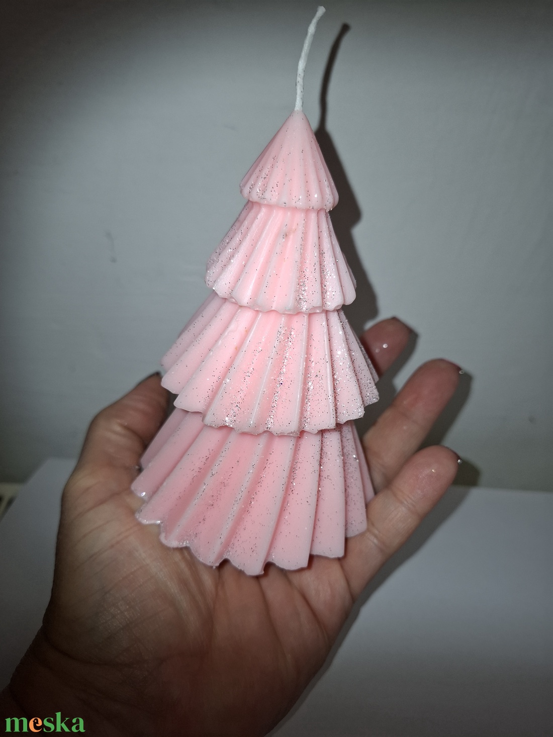 Fenyőfa kézműves szójaviasz gyertya - karácsony - adventi díszek - adventi gyertyadíszek és koszorúdíszek - Meska.hu