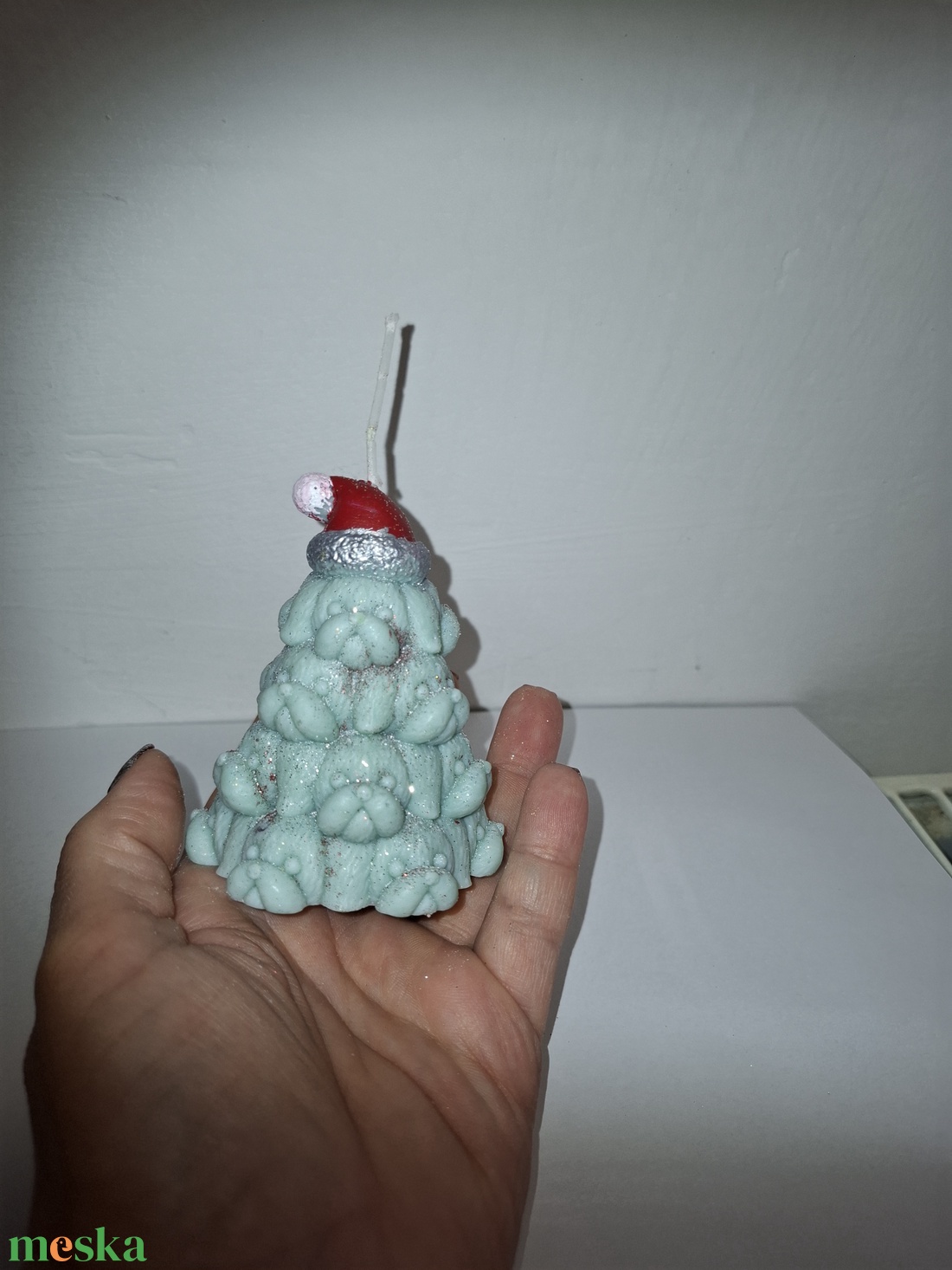 Kutyás fenyőfa gyertya  - karácsony - adventi díszek - adventi gyertyadíszek és koszorúdíszek - Meska.hu