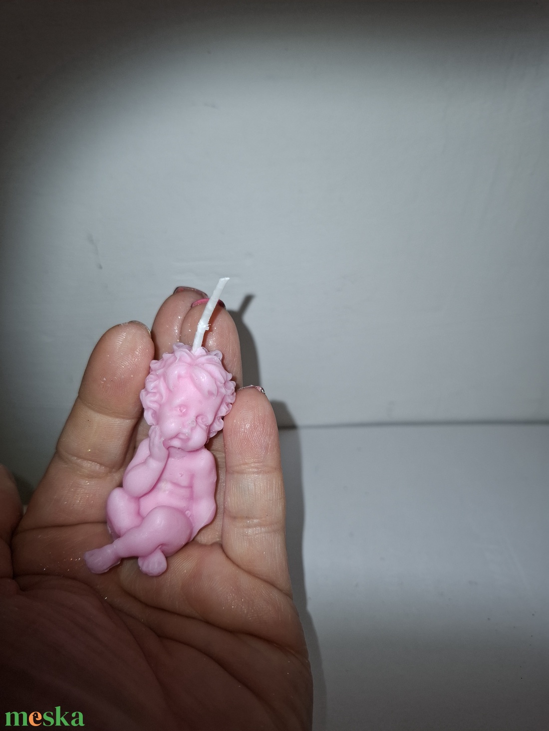 Angyalka gyertya - karácsony - adventi díszek - adventi gyertyadíszek és koszorúdíszek - Meska.hu