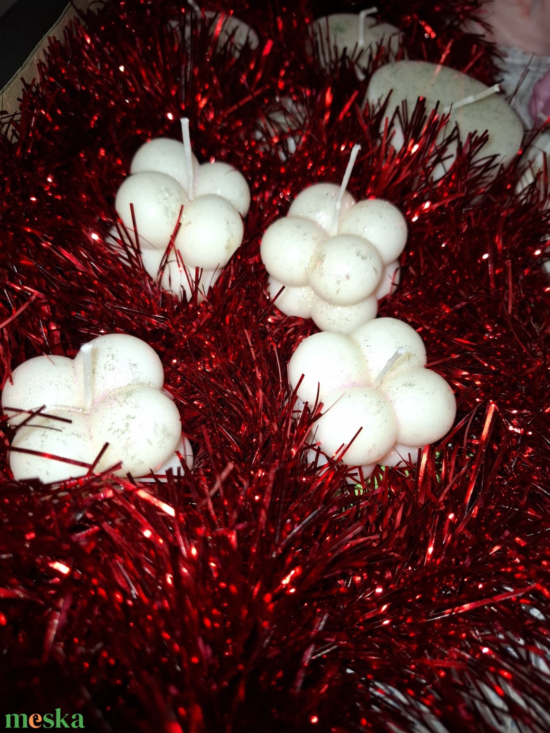 Adventi gyertya asztalidísz - karácsony - adventi díszek - adventi asztaldísz - Meska.hu