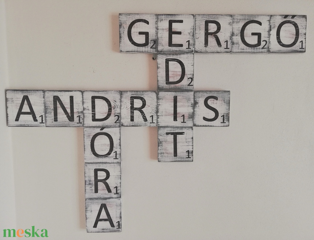 Scrabble dekoráció - otthon & életmód - dekoráció - fali és függő dekoráció - falra akasztható dekor - Meska.hu Scrabble dekoráció - otthon & életmód - dekoráció - fali és függő dekoráció - falra akasztható dekor - Meska.hu