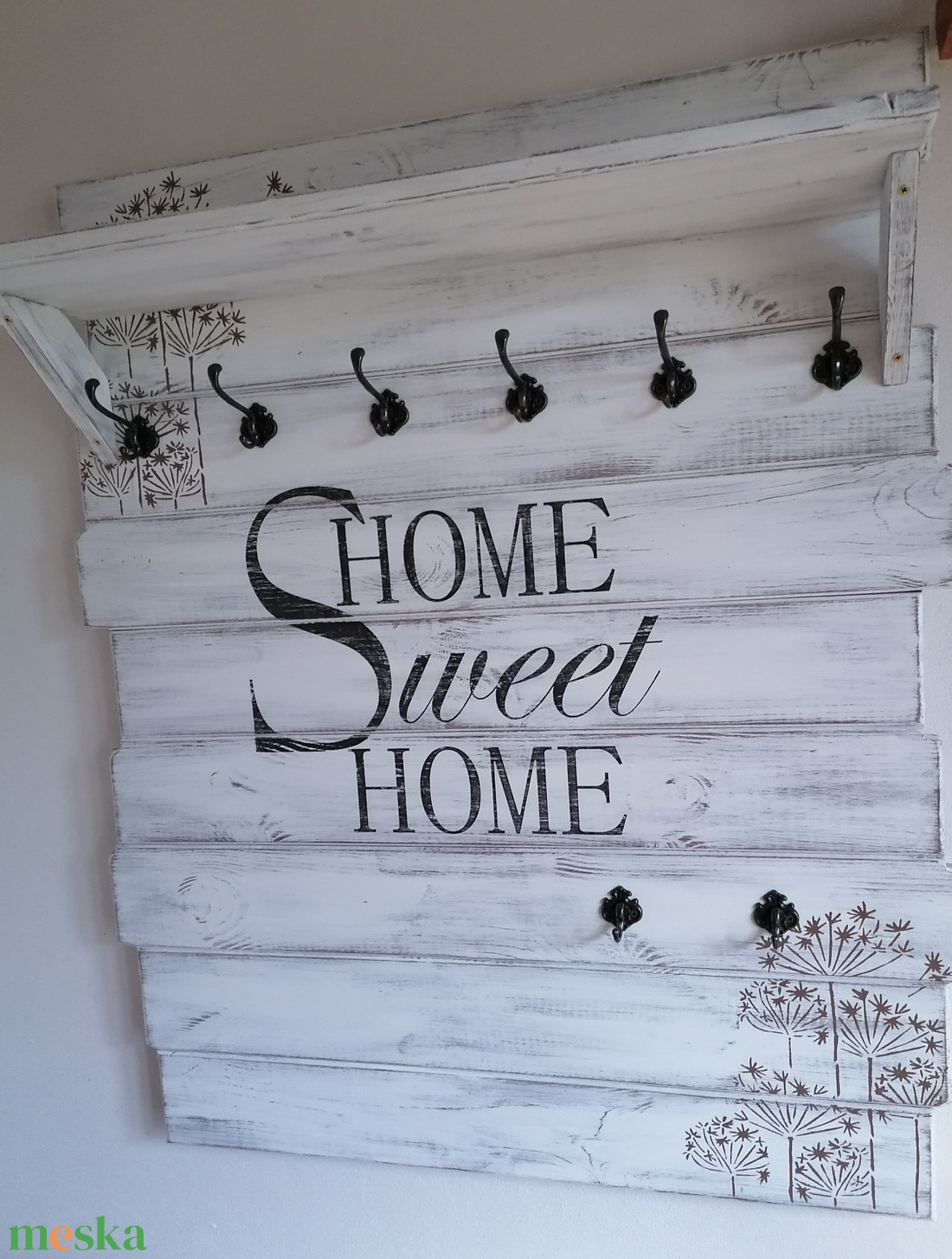 Fogas - Home sweet home virág - otthon & életmód - bútor - fogas - Meska.hu Fogas - Home sweet home virág - otthon & életmód - bútor - fogas - Meska.hu