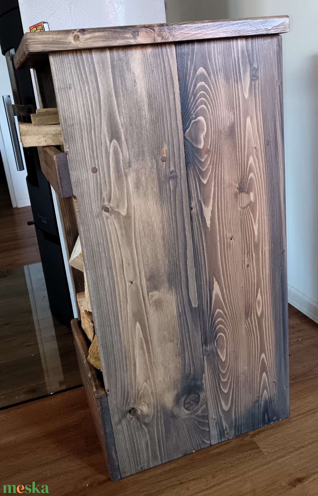 Tűzifa tároló láda - otthon & életmód - bútor - polc - Meska.hu