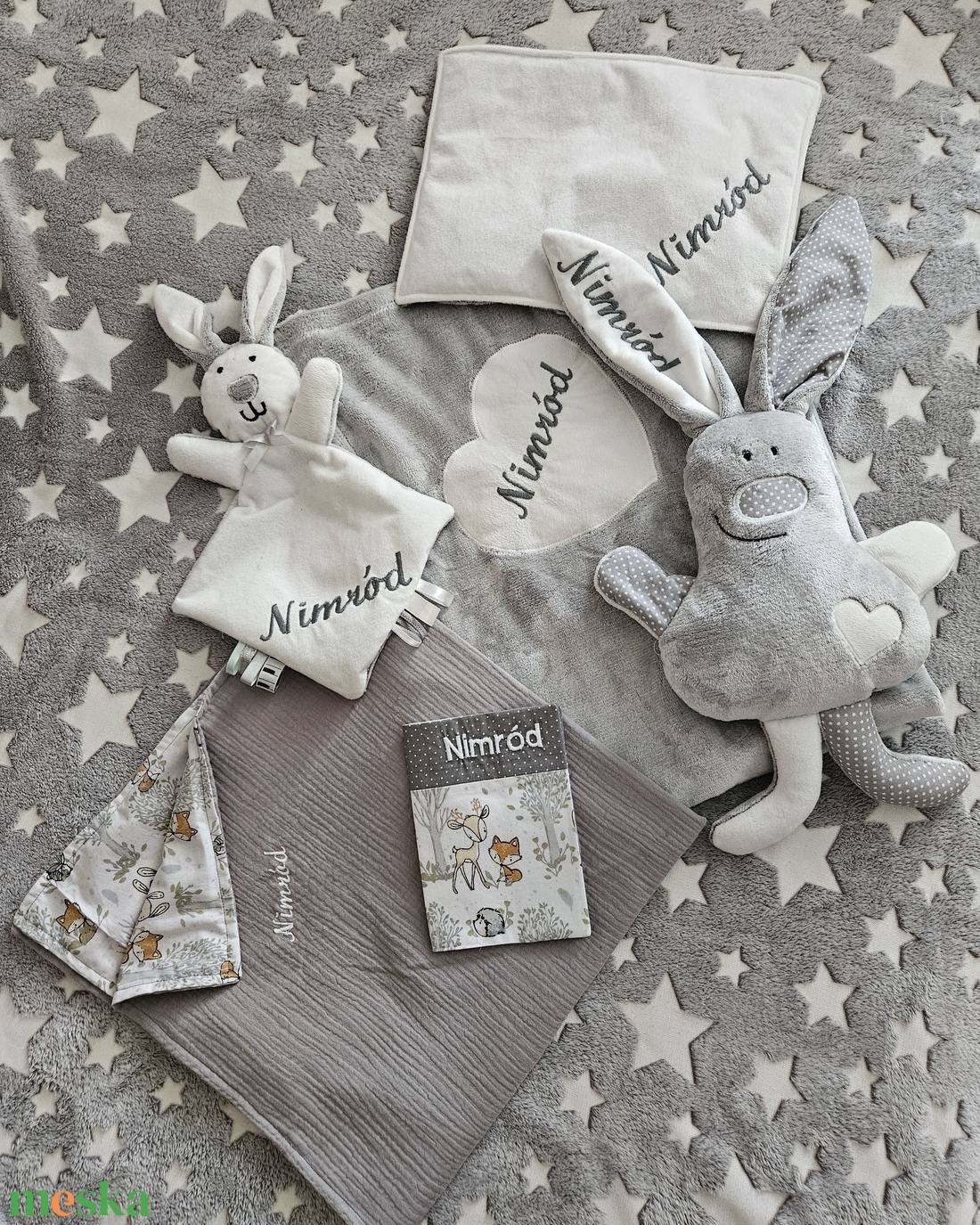 Bablátogató  csomag aj�ndék egészségügyi kiskönyv bor�tóval - baba - mama - babalátogató ajándékcsomag - Meska.hu