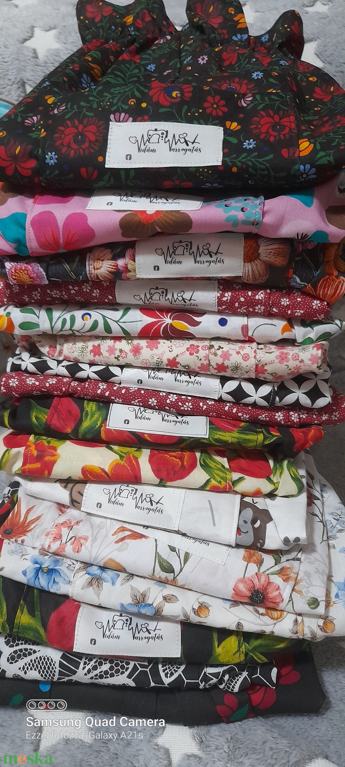 Virágos bicikli kosár huzat - játék & sport - sport és kikapcsolódás - kerékpározás - bicikli kosár huzat - Meska.hu