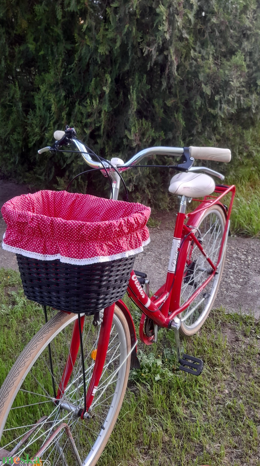 Bicikli kosár huzat - játék & sport - sport és kikapcsolódás - kerékpározás - bicikli kosár huzat - Meska.hu