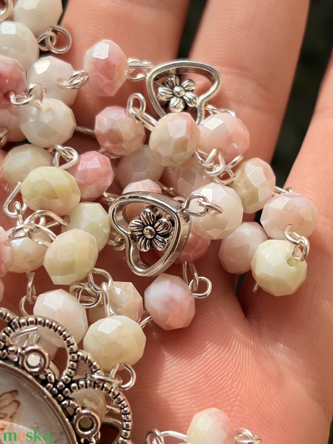 Szűz Mária rózsafüzér - otthon & életmód - vallás - lánc & füzér - Meska.hu