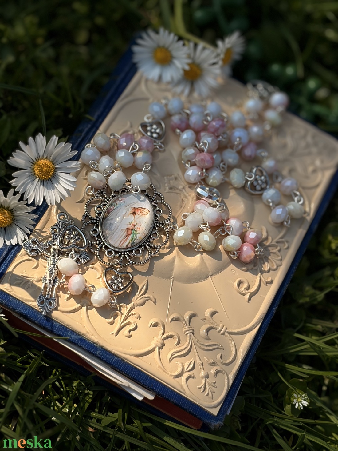 Szűz Mária rózsafüzér - otthon & életmód - vallás - lánc & füzér - Meska.hu