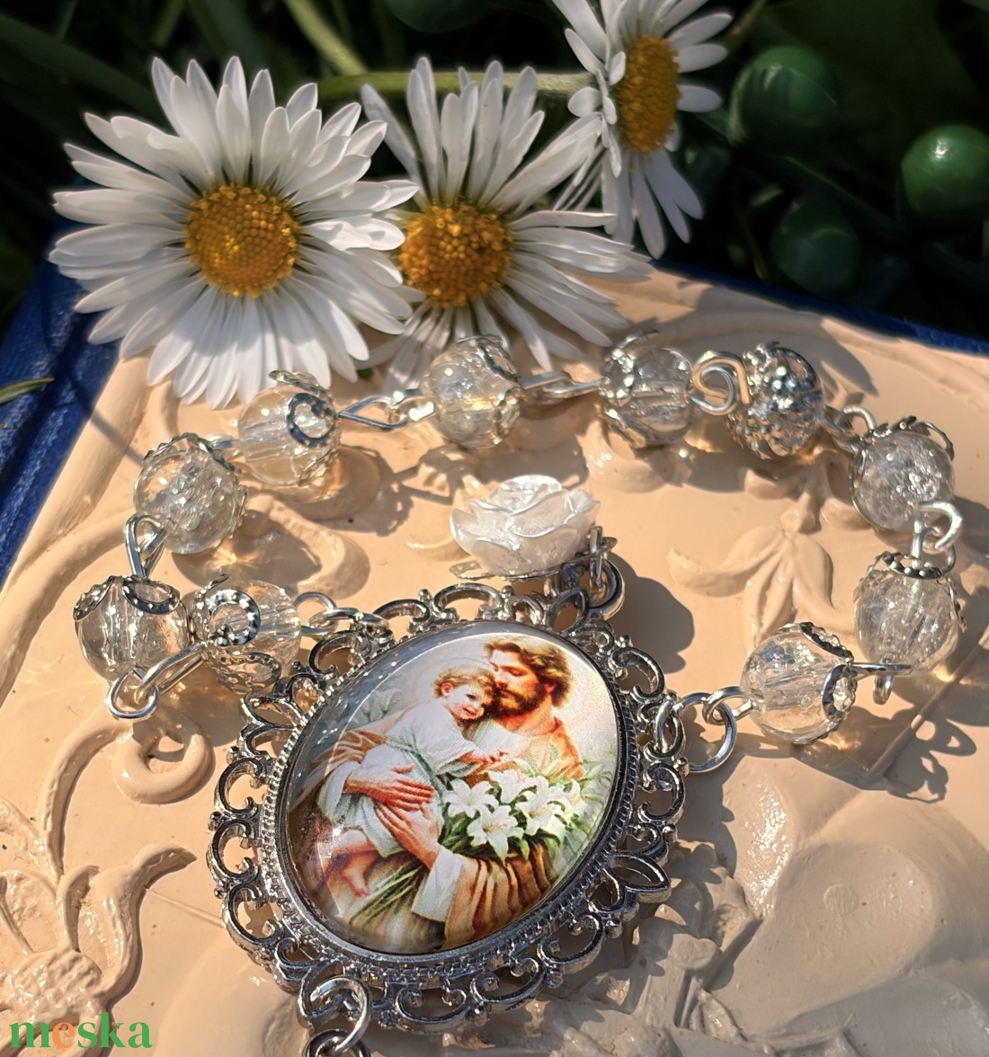 Szent József egytizedes rózsafüzér - otthon & életmód - vallás - lánc & füzér - Meska.hu