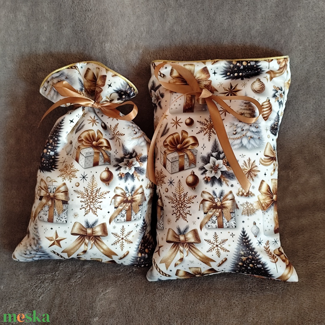 Csodás karácsonyi zsákocska - karácsony - karácsonyi ajándékozás - karácsonyi ajándékcsomagolás - Meska.hu