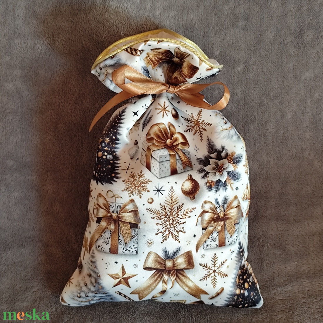 Csodás karácsonyi zsákocska - karácsony - karácsonyi ajándékozás - karácsonyi ajándékcsomagolás - Meska.hu