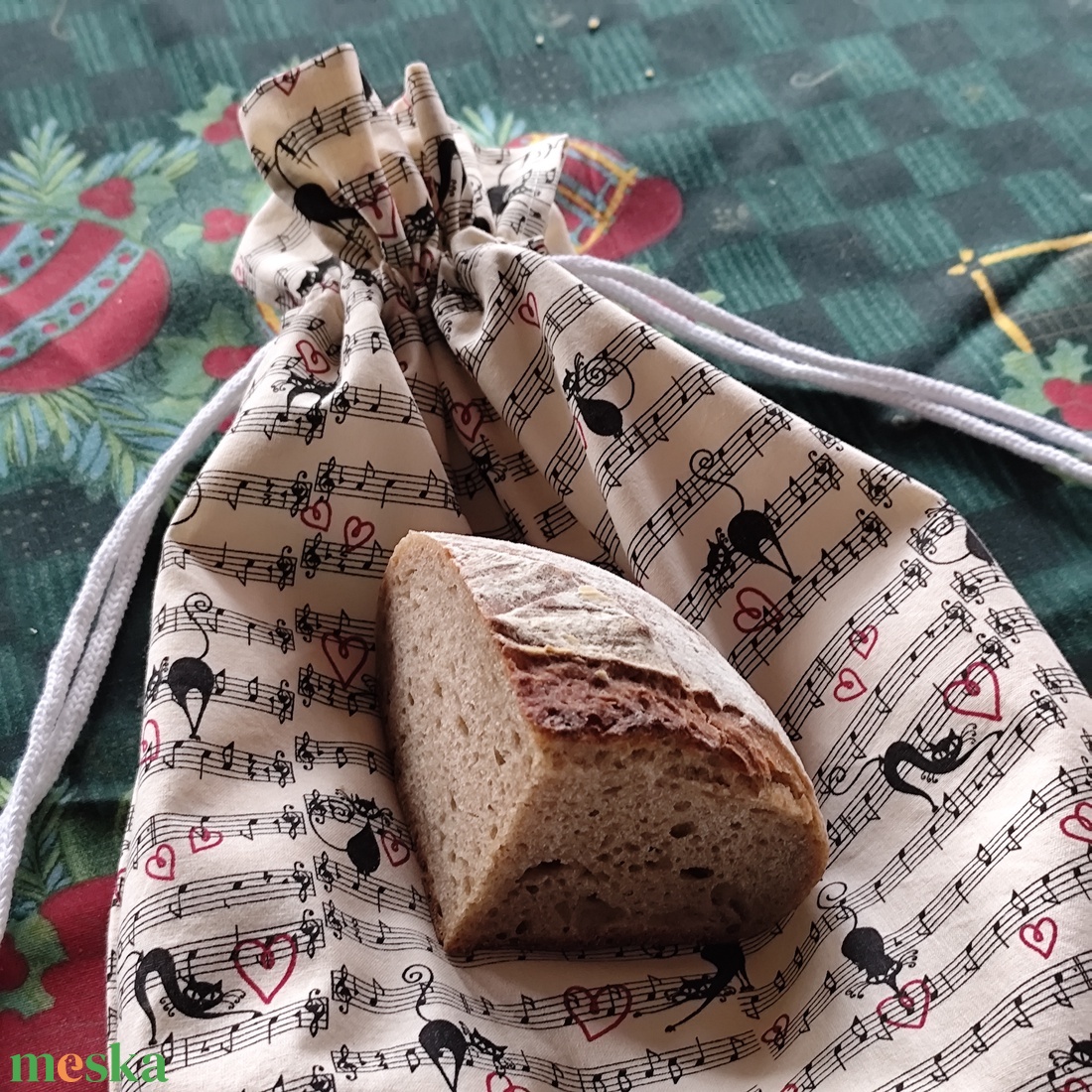 Kenyereszsák - otthon & életmód - konyhafelszerelés, tálalás - konyhai tárolás - kenyértartó - Meska.hu