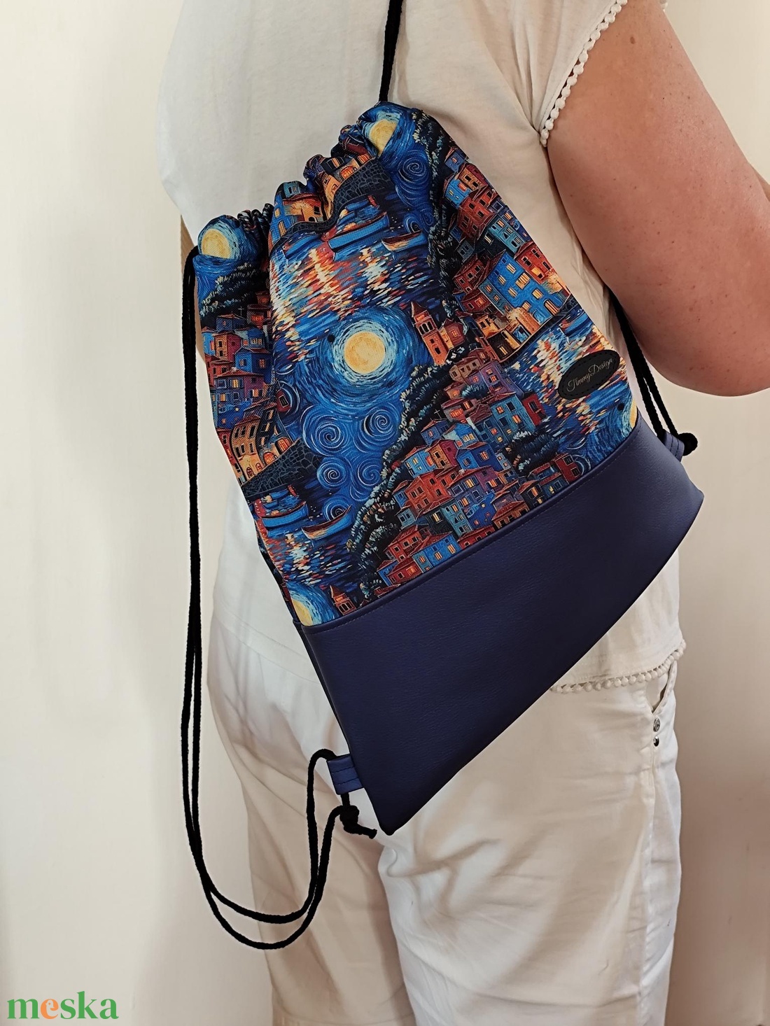 Hátizsák, ami több mint egy tornazsák - táska & tok - hátizsák - tornazsák, gymbag - Meska.hu