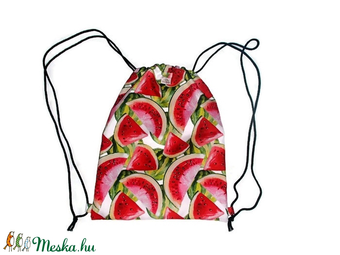 Dinnyés designer vízálló tornazsák, hátizsák -  - Meska.hu