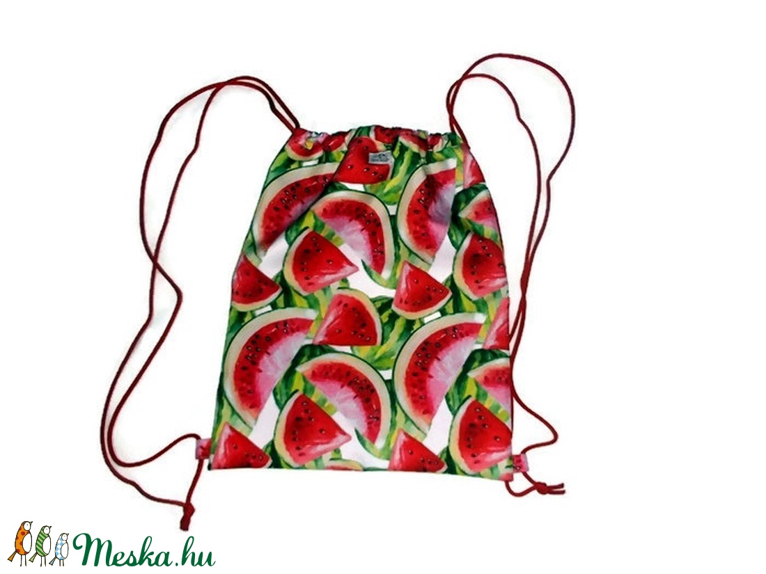Dinnyés designer vízálló tornazsák, hátizsák -  - Meska.hu