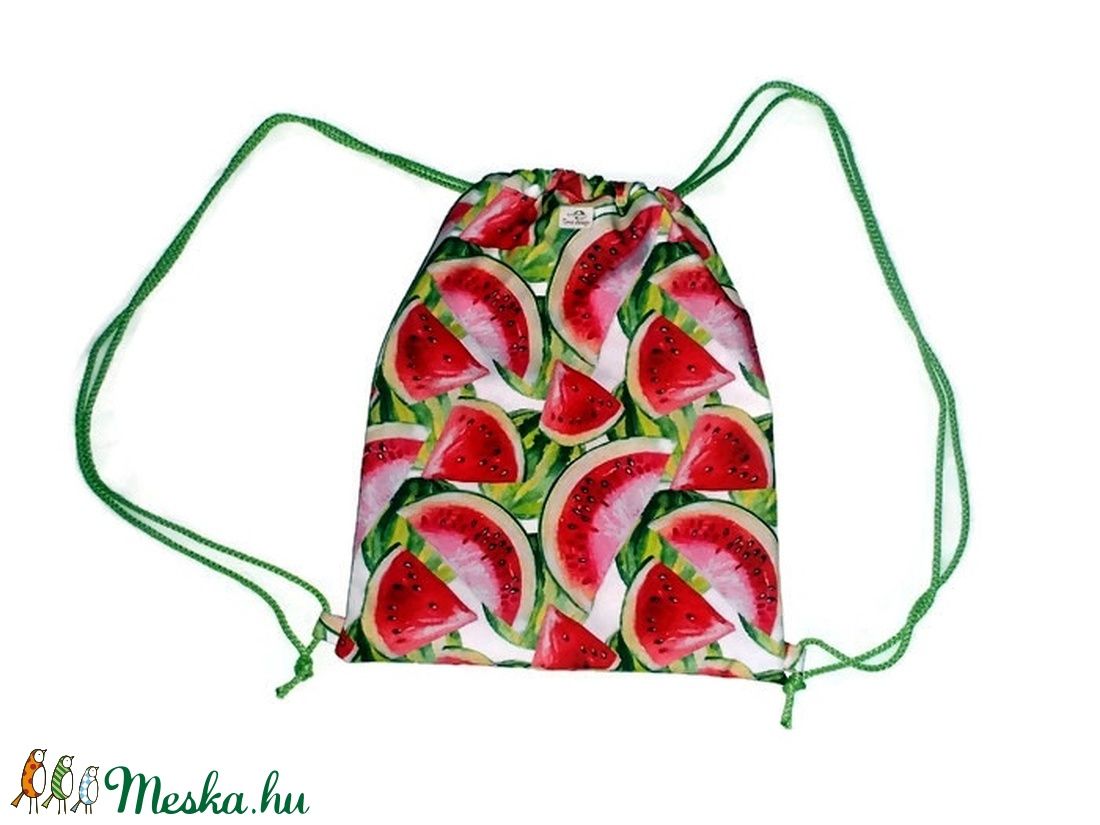 Dinnyés designer vízálló tornazsák, hátizsák -  - Meska.hu