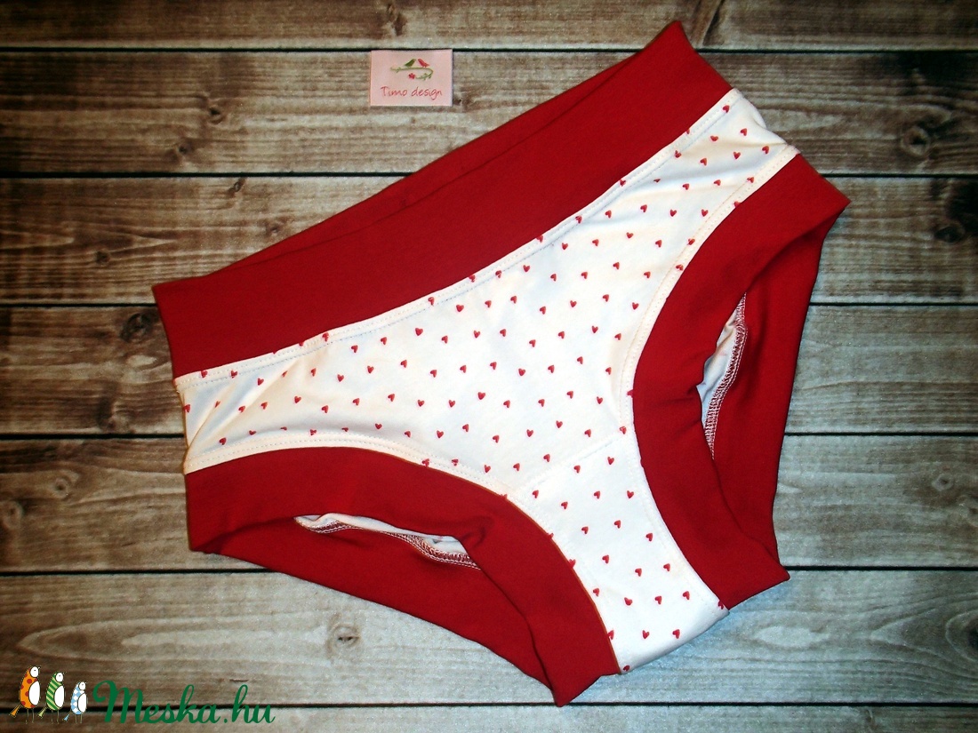 Szívecske mintás M méretű menstruációs bugyi - - Meska.hu Szívecske mintás M méretű menstruációs bugyi - - Meska.hu