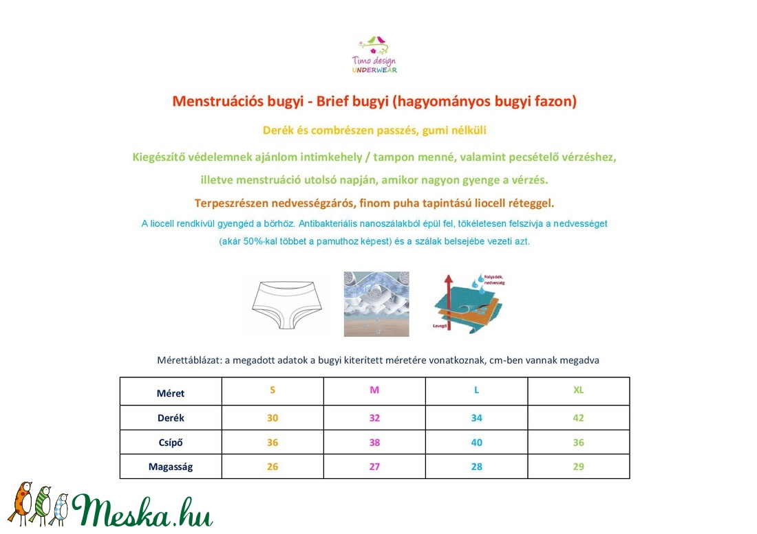 Szívecske mintás M méretű menstruációs bugyi - - Meska.hu Szívecske mintás M méretű menstruációs bugyi - - Meska.hu