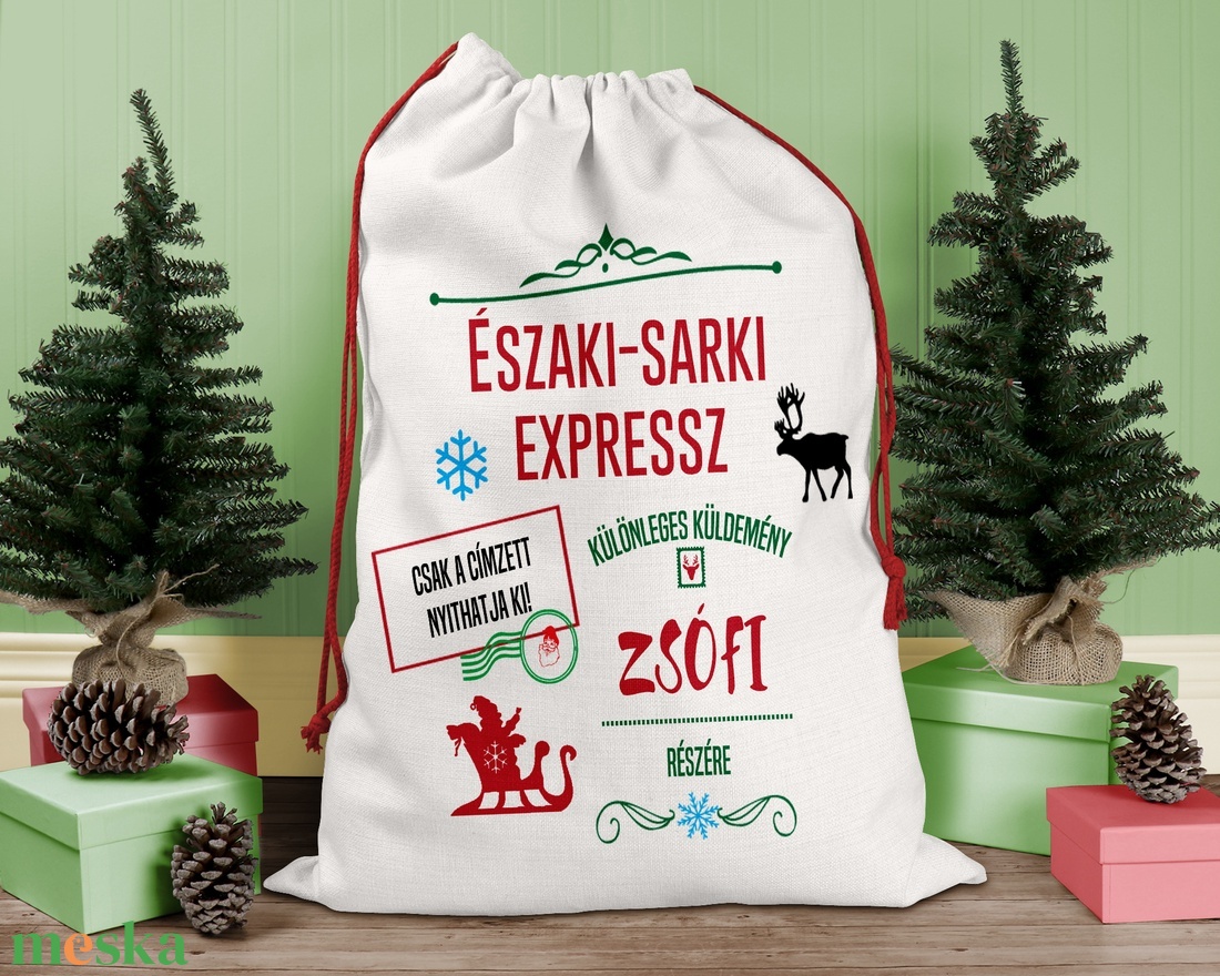 Karácsonyi ajándék zsák, zsák, egyedi névreszóló mikulás zsák - karácsony - karácsonyi ajándékozás - karácsonyi ajándékcsomagolás - Meska.hu Karácsonyi ajándék zsák, zsák, egyedi névreszóló mikulás zsák - karácsony - karácsonyi ajándékozás - karácsonyi ajándékcsomagolás - Meska.hu