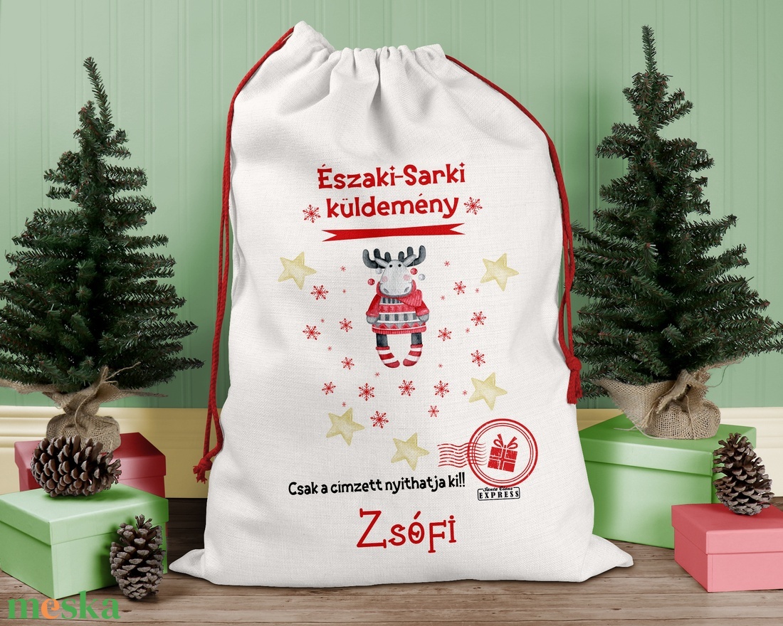 Karácsonyi ajándék zsák, zsák, egyedi névreszóló mikulás zsák - karácsony - karácsonyi ajándékozás - karácsonyi ajándékcsomagolás - Meska.hu Karácsonyi ajándék zsák, zsák, egyedi névreszóló mikulás zsák - karácsony - karácsonyi ajándékozás - karácsonyi ajándékcsomagolás - Meska.hu