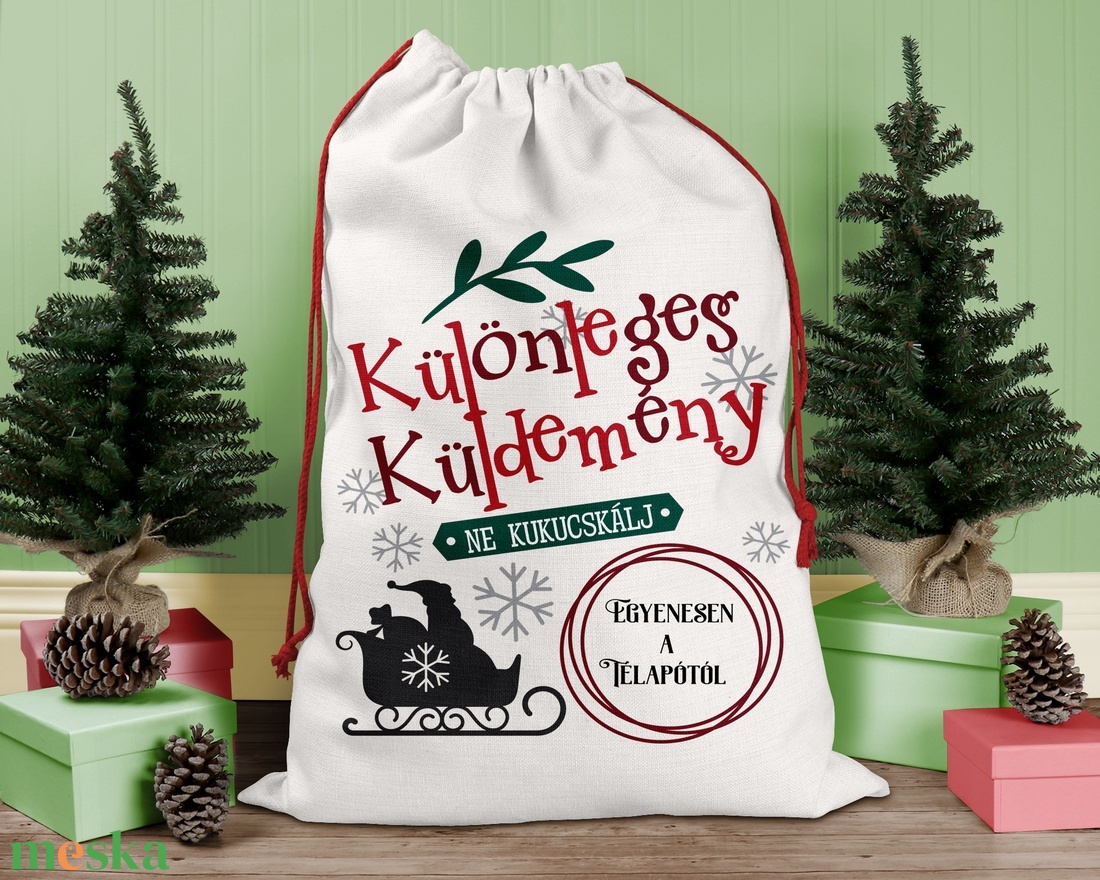 Karácsonyi ajándék zsák, zsák, egyedi névreszóló mikulás zsák - karácsony - karácsonyi ajándékozás - karácsonyi ajándékcsomagolás - Meska.hu Karácsonyi ajándék zsák, zsák, egyedi névreszóló mikulás zsák - karácsony - karácsonyi ajándékozás - karácsonyi ajándékcsomagolás - Meska.hu