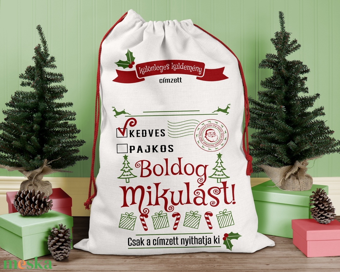 Karácsonyi ajándék zsák, zsák, egyedi névreszóló mikulás zsák - karácsony - karácsonyi ajándékozás - karácsonyi ajándékcsomagolás - Meska.hu Karácsonyi ajándék zsák, zsák, egyedi névreszóló mikulás zsák - karácsony - karácsonyi ajándékozás - karácsonyi ajándékcsomagolás - Meska.hu