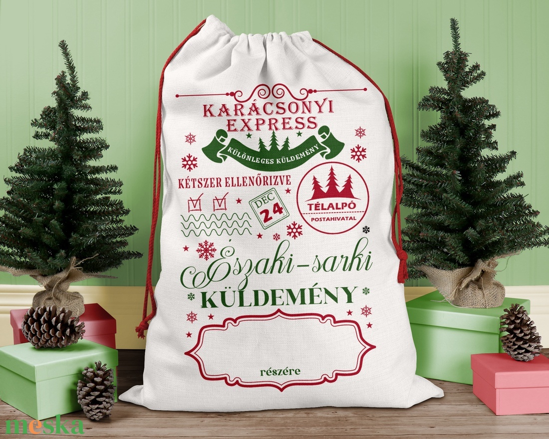 Karácsonyi ajándék zsák, zsák, egyedi névreszóló mikulás zsák - karácsony - karácsonyi ajándékozás - karácsonyi ajándékcsomagolás - Meska.hu Karácsonyi ajándék zsák, zsák, egyedi névreszóló mikulás zsák - karácsony - karácsonyi ajándékozás - karácsonyi ajándékcsomagolás - Meska.hu
