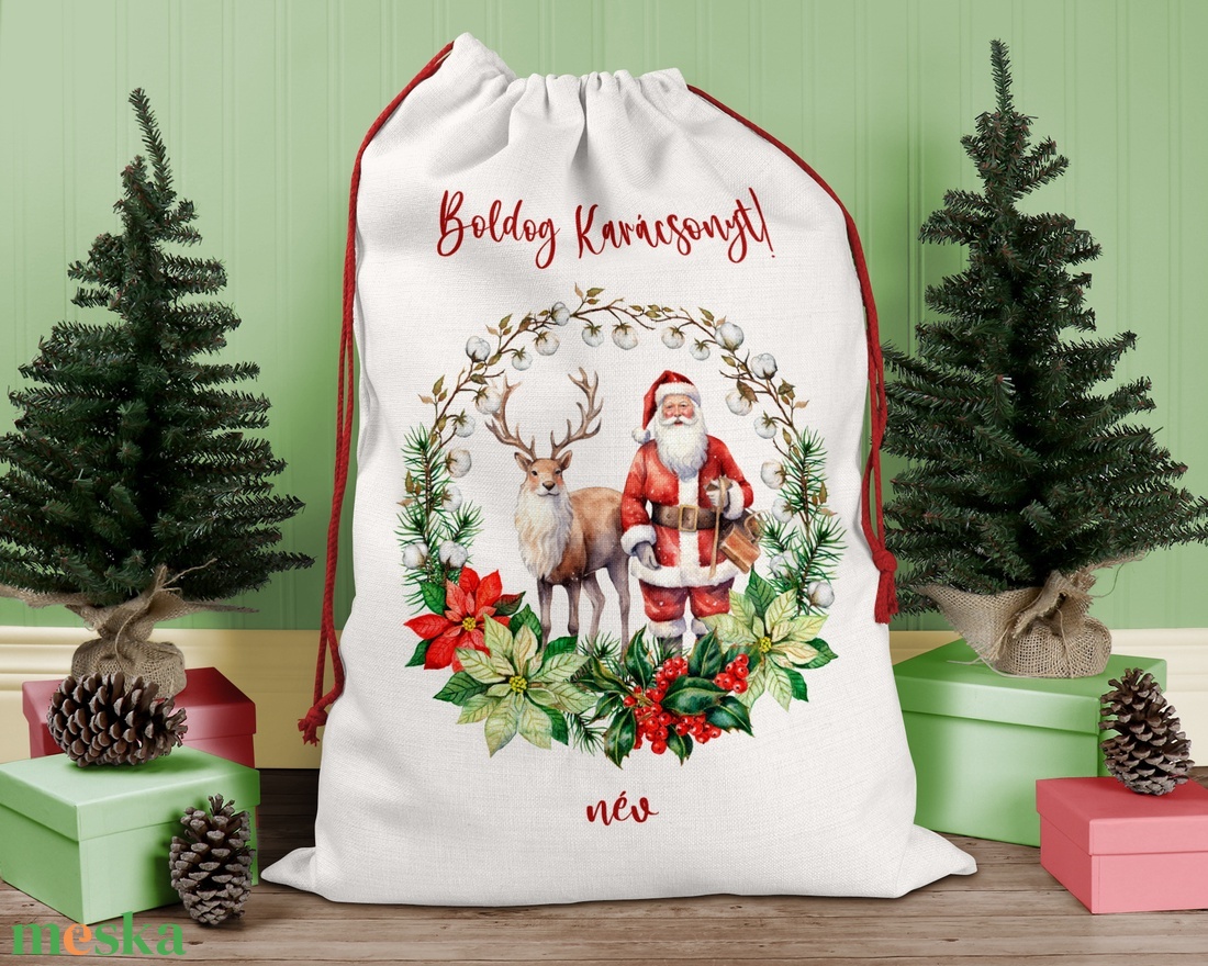 Karácsonyi ajándék zsák, zsák, egyedi névreszóló mikulás zsák - karácsony - karácsonyi ajándékozás - karácsonyi ajándékcsomagolás - Meska.hu Karácsonyi ajándék zsák, zsák, egyedi névreszóló mikulás zsák - karácsony - karácsonyi ajándékozás - karácsonyi ajándékcsomagolás - Meska.hu