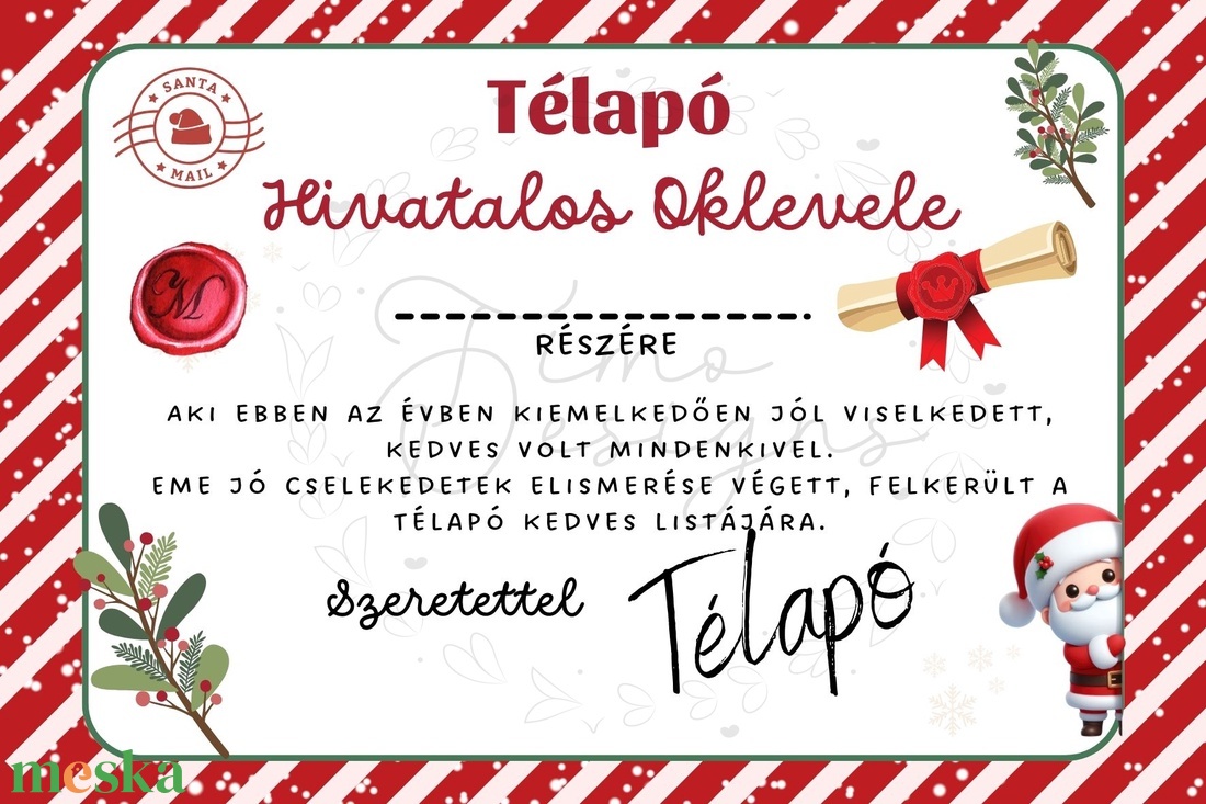 Mikulás oklevél sablon, Télapó oklevél, névreszóló, egyedi, Nyomtatható Mikulás oklevél sablon - karácsony - karácsonyi ajándékozás - karácsonyi képeslap, üdvözlőlap, ajándékkísérő - Meska.hu Mikulás oklevél sablon, Télapó oklevél, névreszóló, egyedi, Nyomtatható Mikulás oklevél sablon - karácsony - karácsonyi ajándékozás - karácsonyi képeslap, üdvözlőlap, ajándékkísérő - Meska.hu