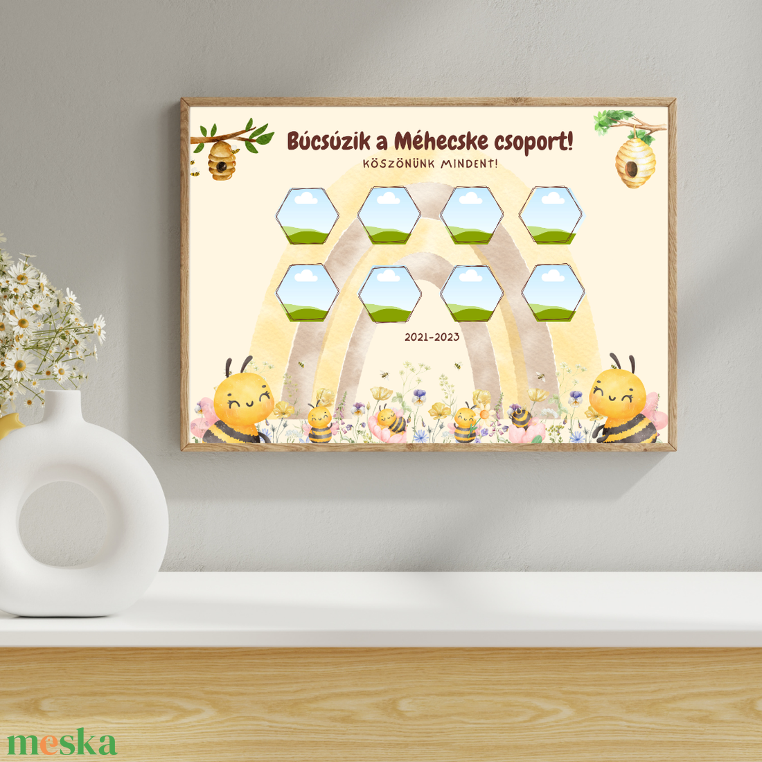 Tabló, ovis-bölcsi-sulis, búcsúzunk falikép ballagásra, méhecske - otthon & életmód - dekoráció - kép & falikép - poszter - Meska.hu