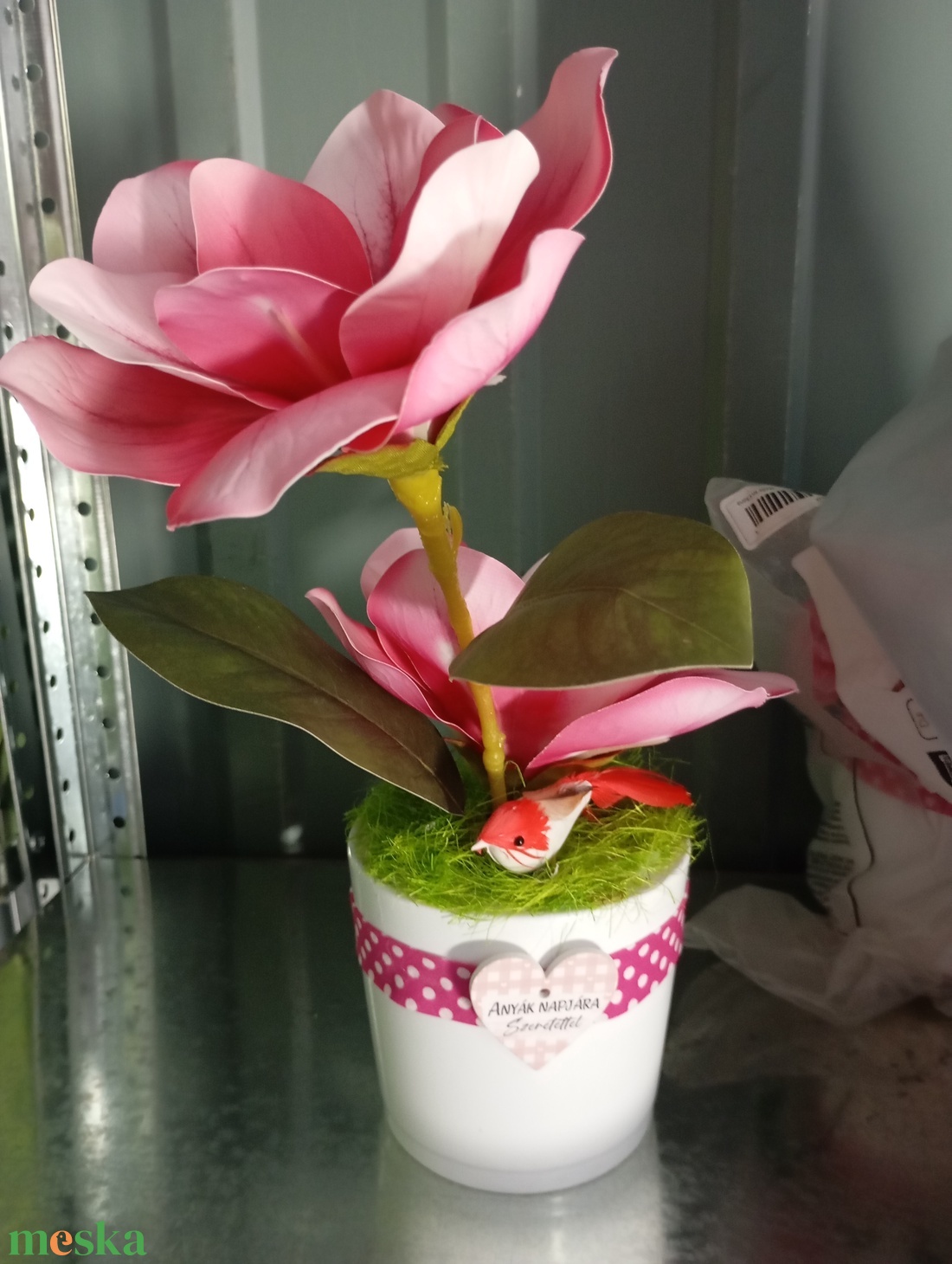 Magnolia asztalidísz  - otthon & életmód - dekoráció - asztal és polc dekoráció - asztaldísz - Meska.hu