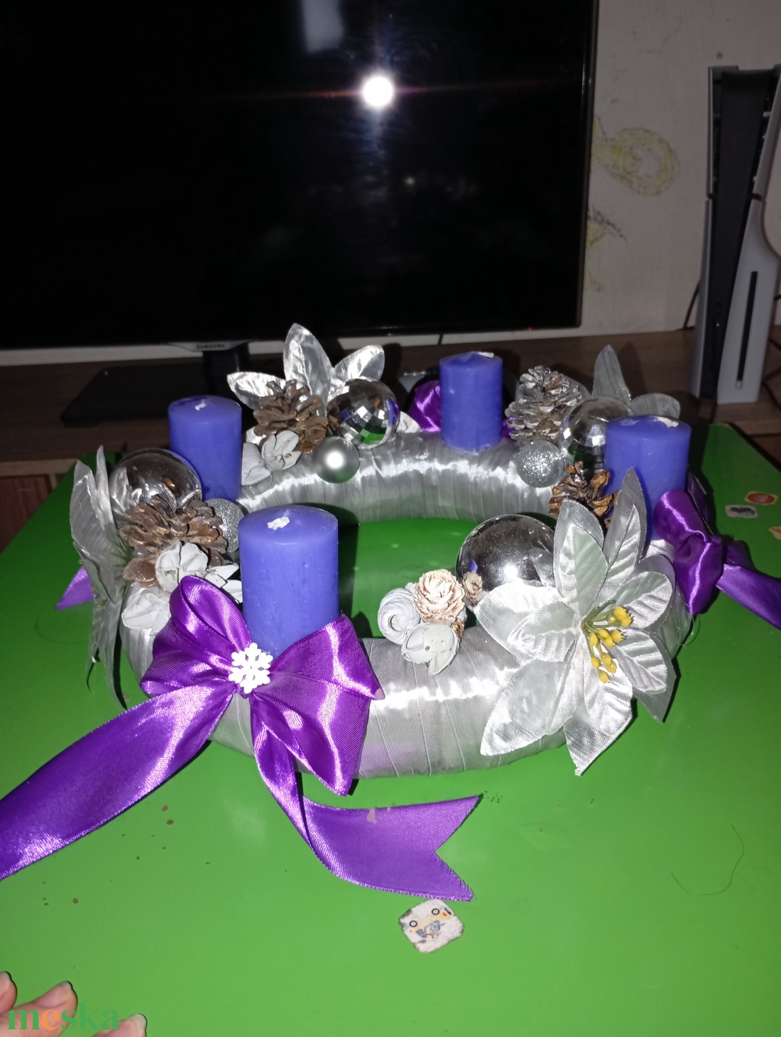 Adventi koszorú  - karácsony - adventi díszek - adventi koszorú - Meska.hu