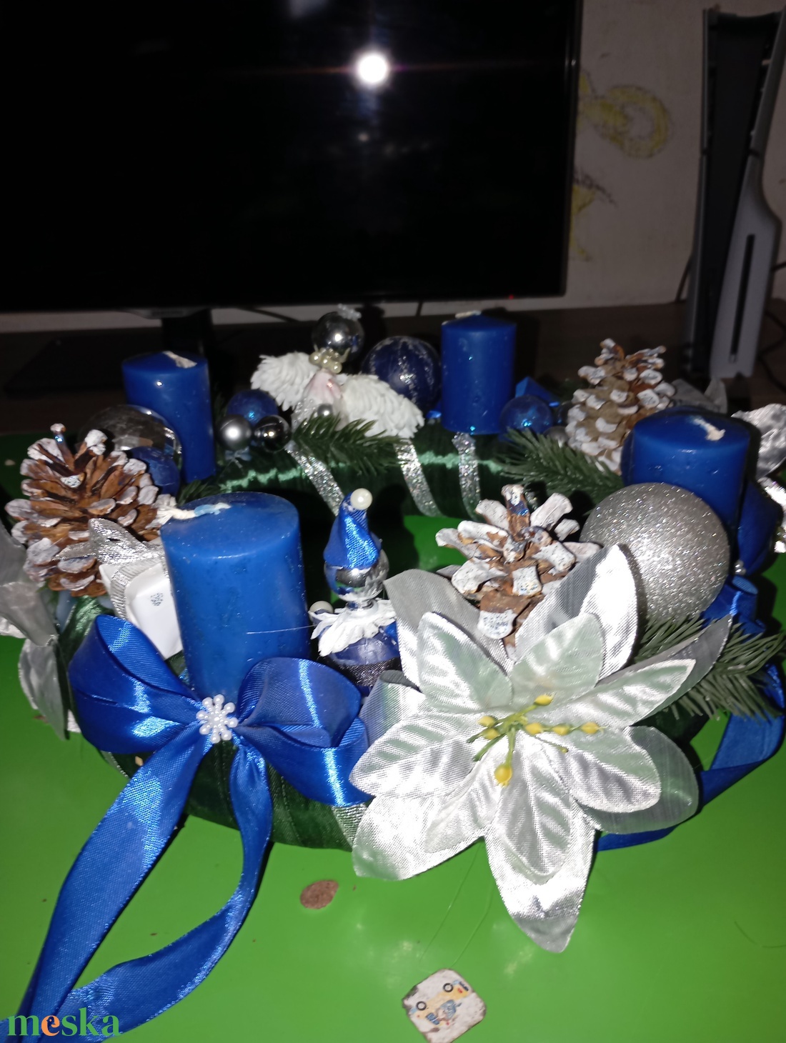 Adventi koszorú  - karácsony - adventi díszek - adventi asztaldísz - Meska.hu