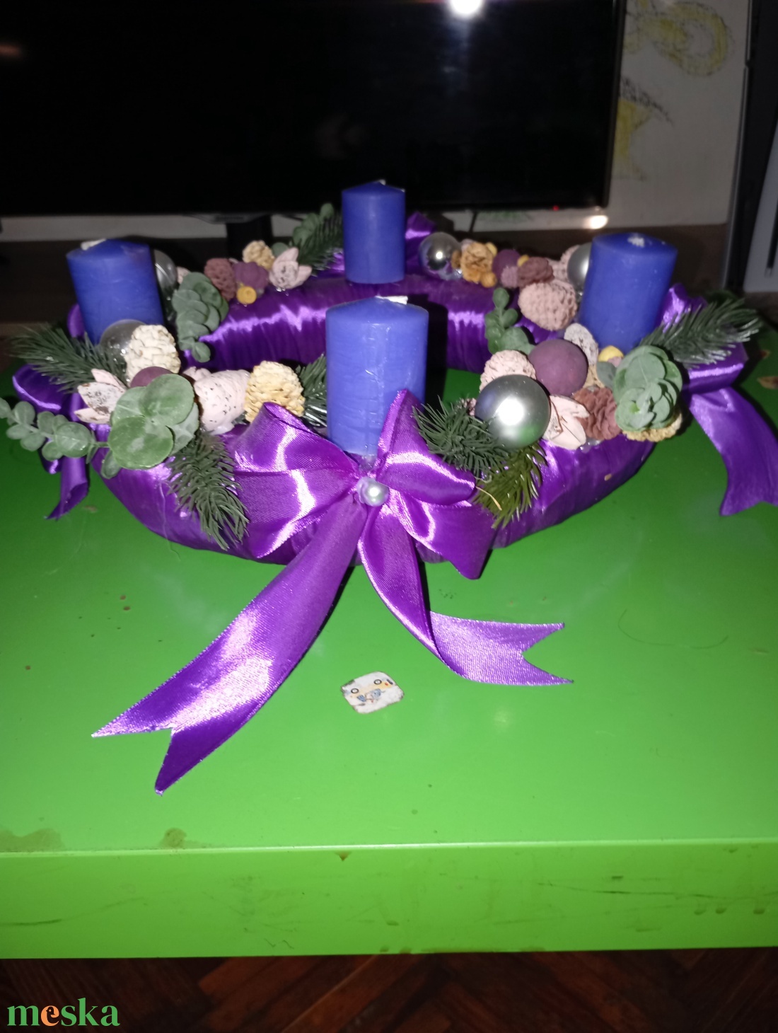 Adventi koszorú  - karácsony - adventi díszek - adventi asztaldísz - Meska.hu