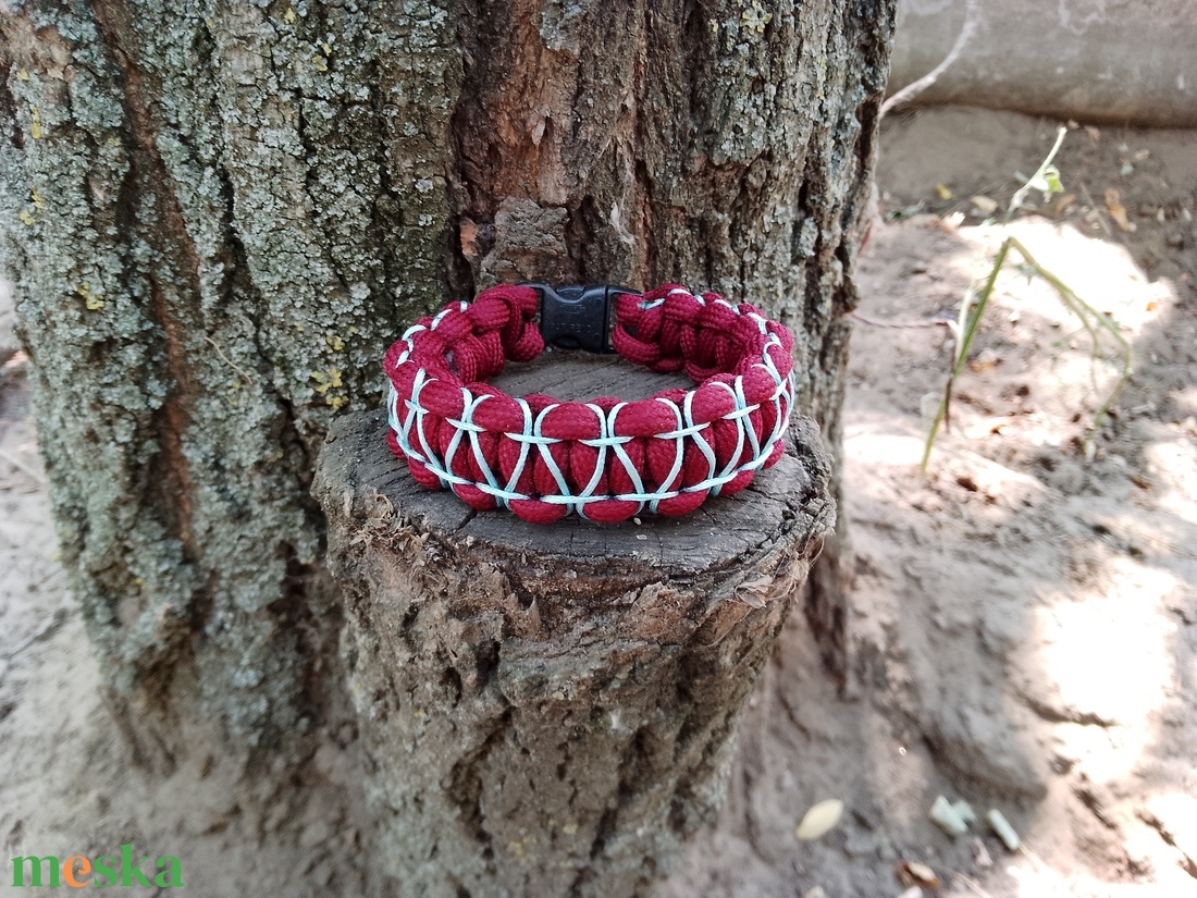 Stitched Cobra Paracord Bracelet - ékszer - karkötő - fonott karkötő - Meska.hu