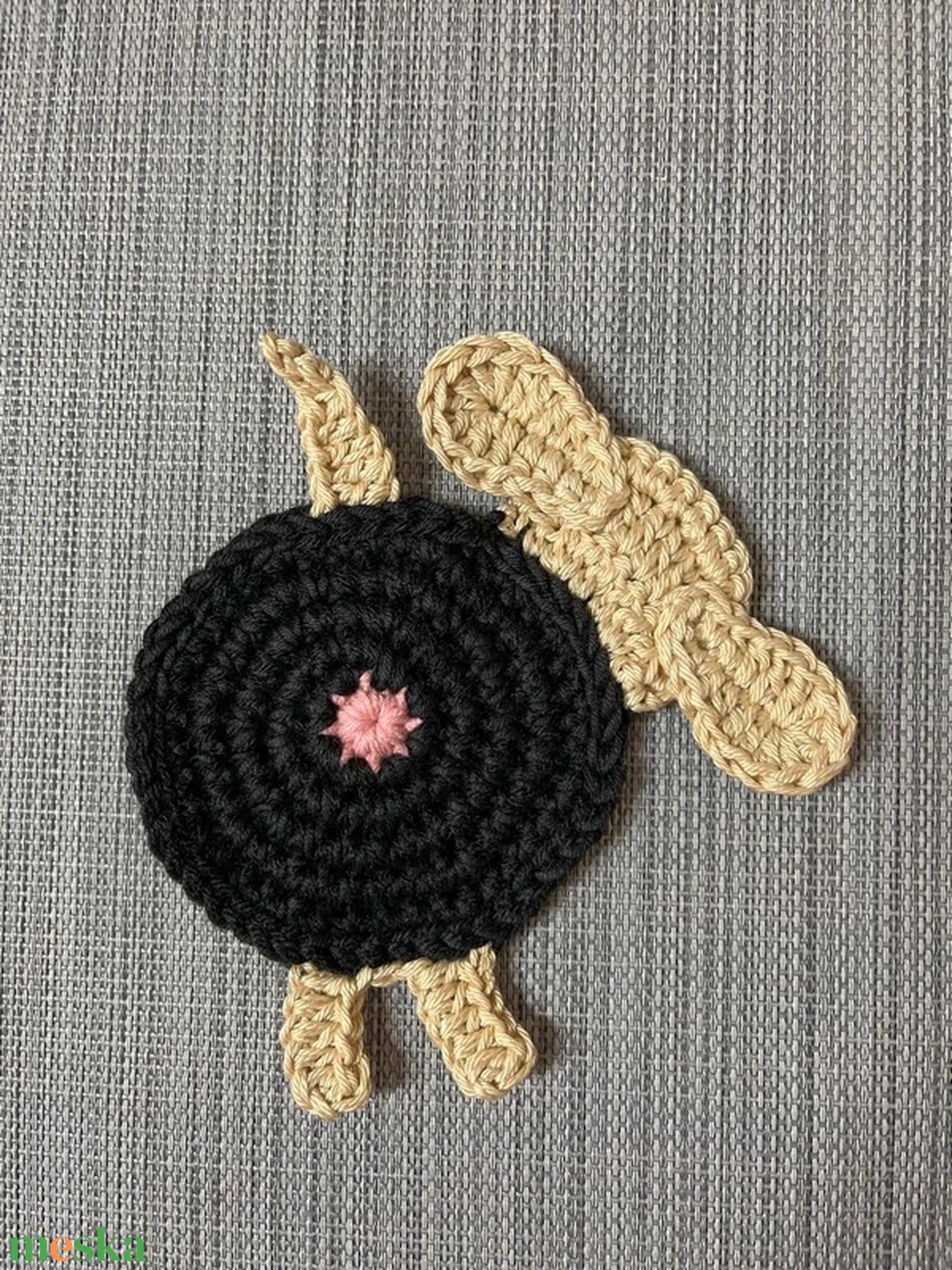 Horgolt kutya poháralátét. - otthon & életmód - konyhafelszerelés, tálalás - tálalás - tányér- és poháralátét - Meska.hu