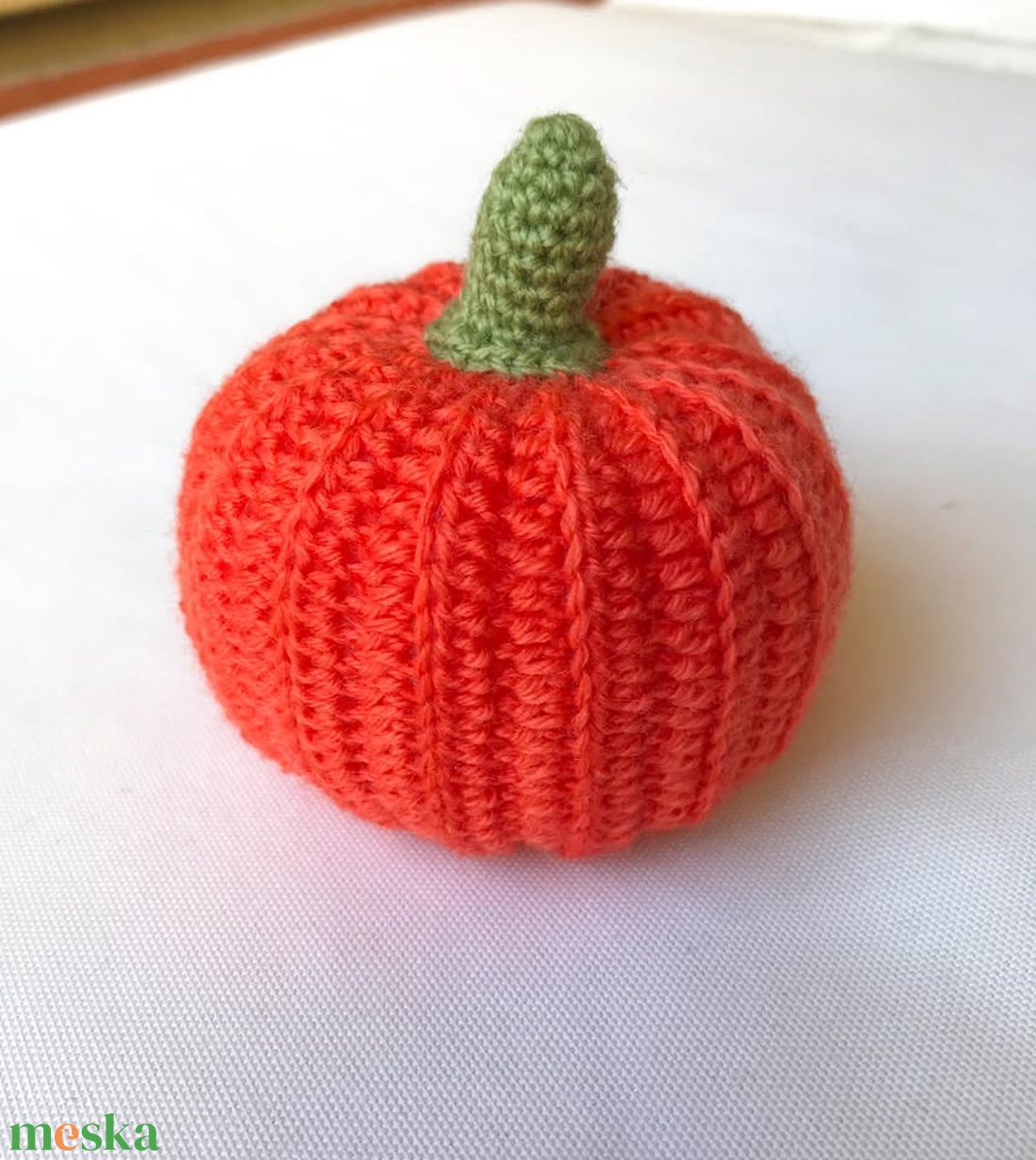 horgolt őszi tök - otthon & életmód - dekoráció - halloween - halloweeni asztaldísz - Meska.hu