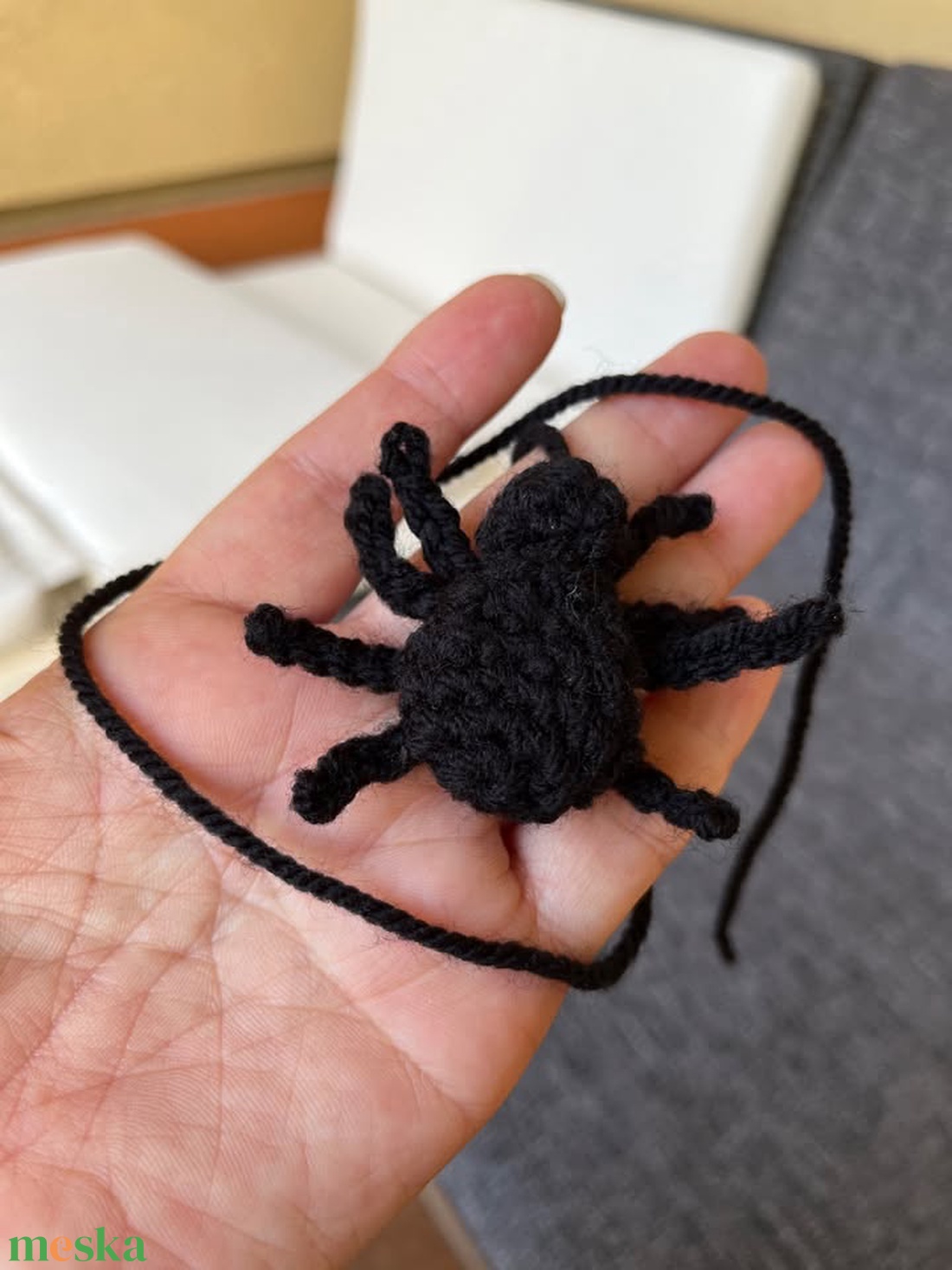 Kézzel készített horgolt pók - otthon & életmód - dekoráció - halloween - halloweeni figurák - Meska.hu