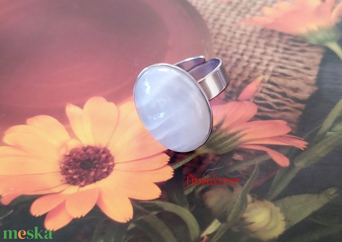 Szivárványos holdkő acél gyűrű - ékszer - gyűrű - szoliter gyűrű - Meska.hu Szivárványos holdkő acél gyűrű - ékszer - gyűrű - szoliter gyűrű - Meska.hu