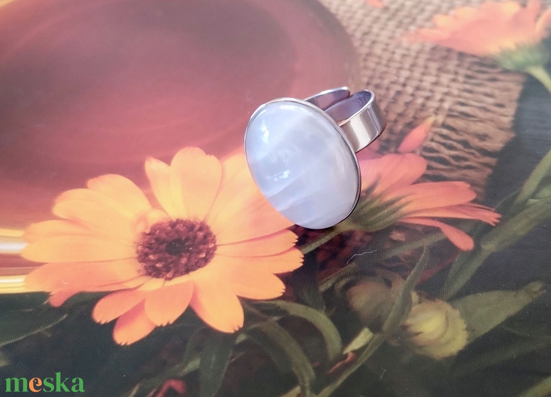 Szivárványos holdkő acél gyűrű - ékszer - gyűrű - szoliter gyűrű - Meska.hu Szivárványos holdkő acél gyűrű - ékszer - gyűrű - szoliter gyűrű - Meska.hu