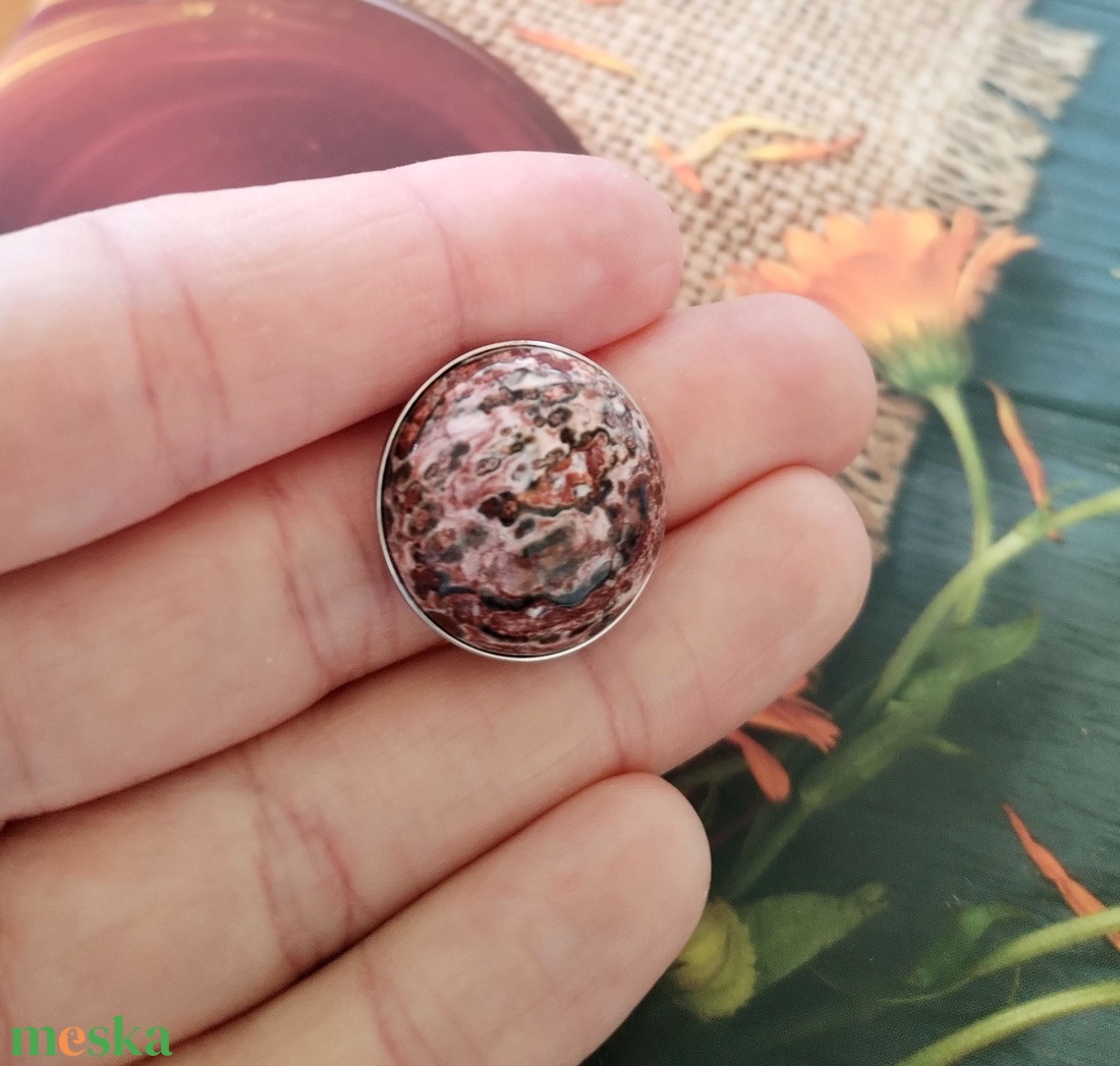 Leopárd jáspis acél gyűrű -  - Meska.hu Leopárd jáspis acél gyűrű -  - Meska.hu