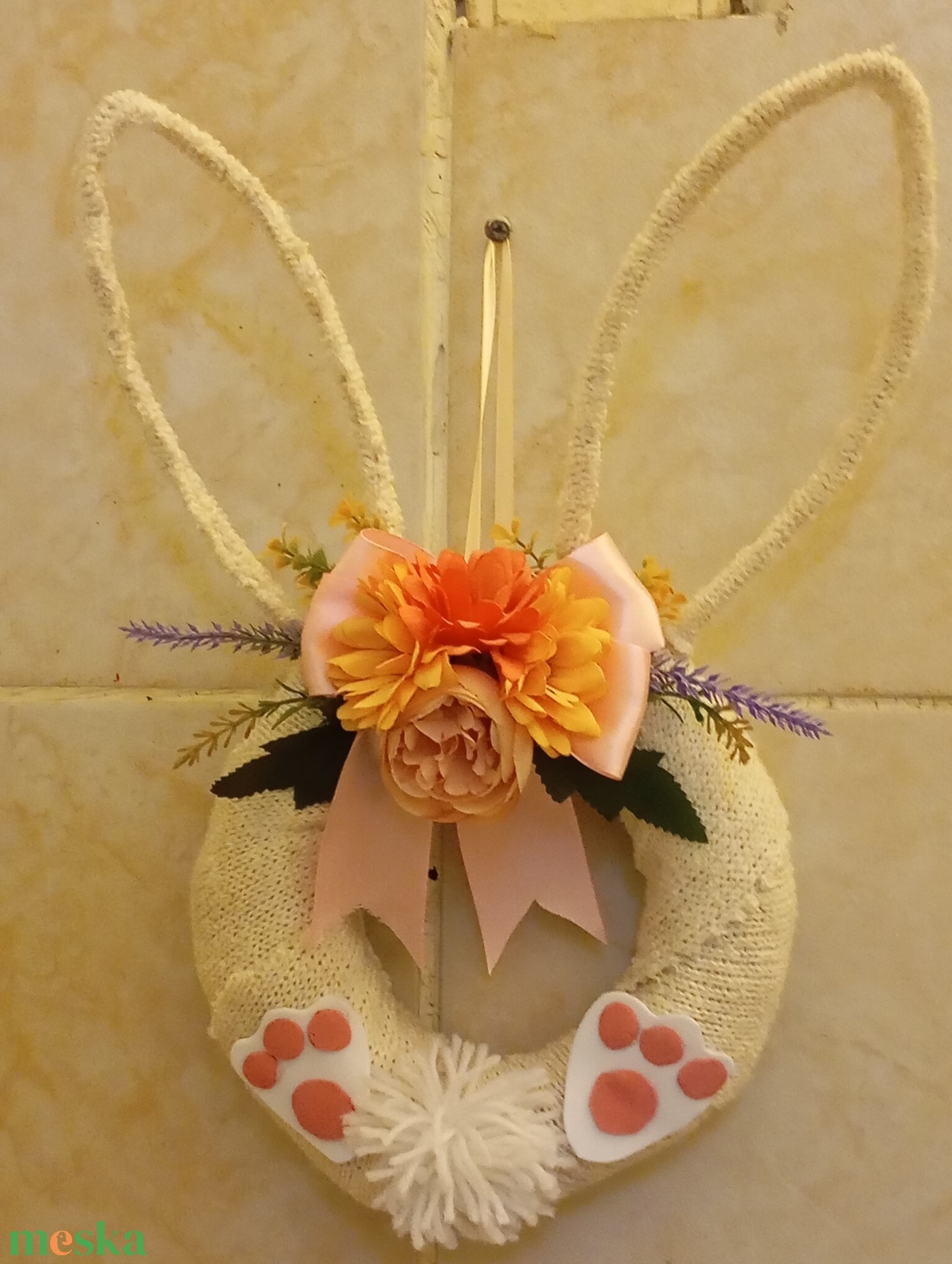 Húsvéti ajtódiszek kopogtató  - otthon & életmód - dekoráció - ajtó- és ablak dekoráció - ablakdísz - Meska.hu