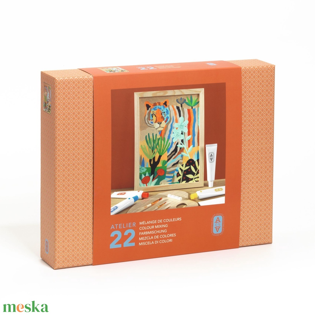 Műterem 22 - Színkeverés, Tigris kreatív készlet - diy (csináld magad) - egységcsomag - Meska.hu