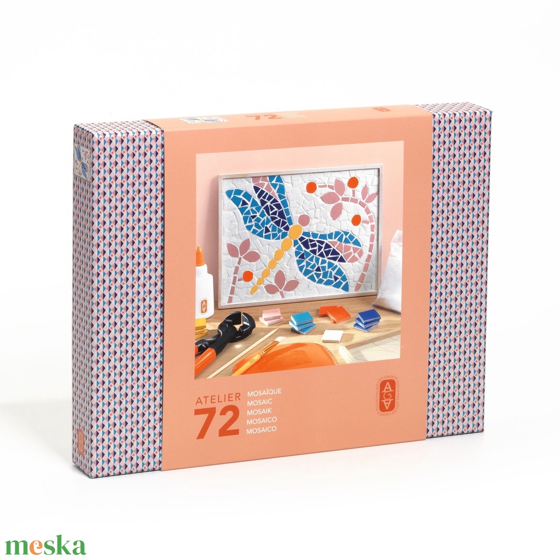 Műterem 72 - Mozaikkép, Szítakötő kreatív készlet - diy (csináld magad) - egységcsomag - Meska.hu
