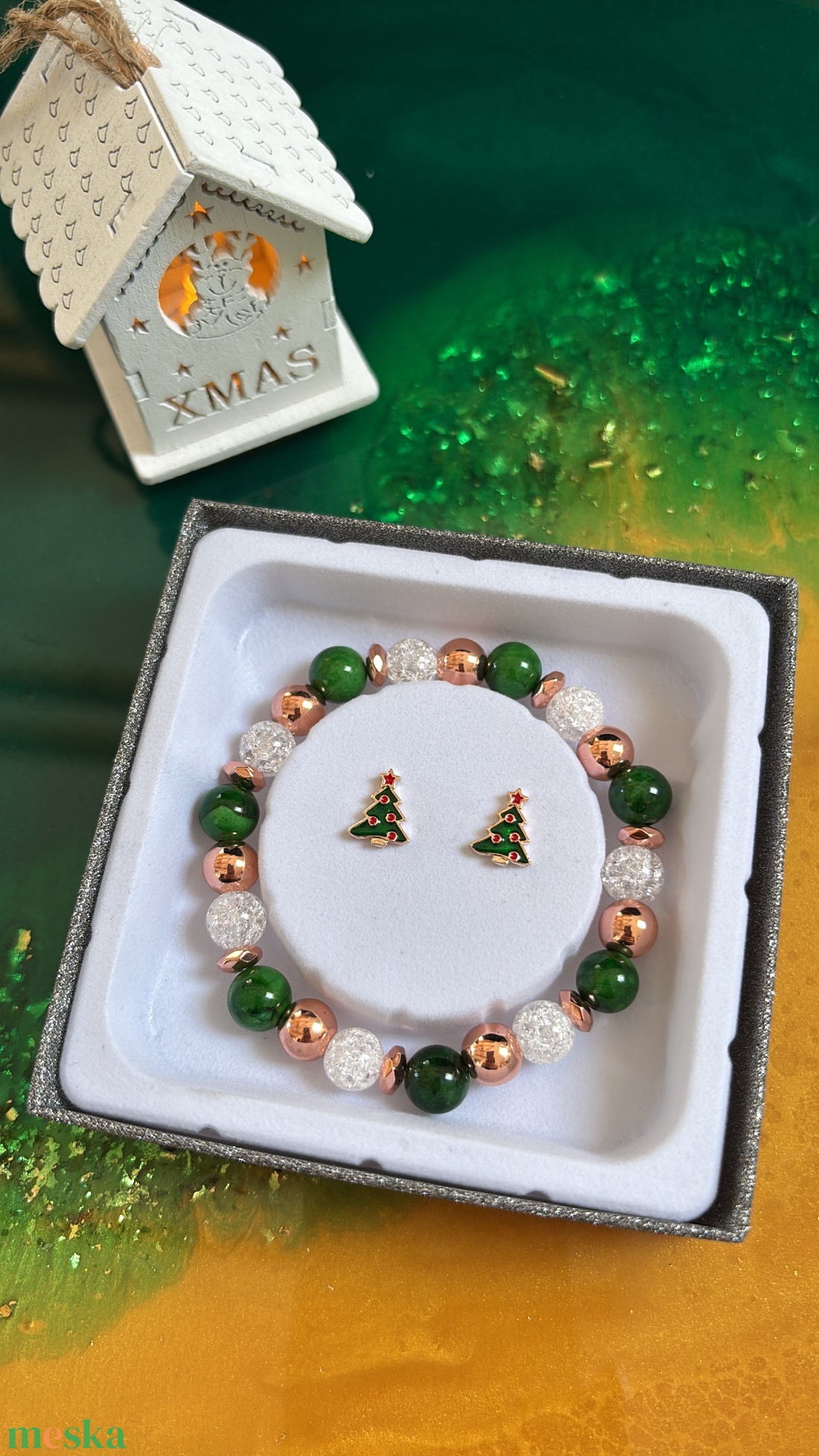 Karácsonyig szett dobozban I. - ékszer - ékszerszett - Meska.hu Karácsonyig szett dobozban I. - ékszer - ékszerszett - Meska.hu