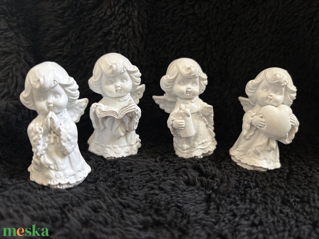 Angyalkák 4 db - karácsony - karácsonyi lakásdekoráció - karácsonyi manók, figurák - Meska.hu