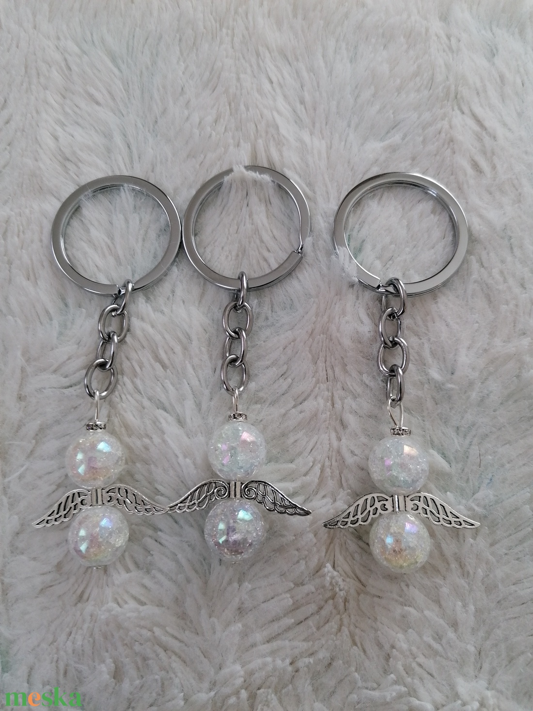 Angyalka kulcstartó - táska & tok - kulcstartó & táskadísz - kulcstartó - Meska.hu